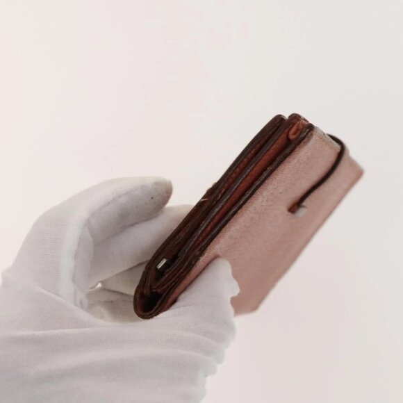 HERMES Baan Wallet Leather 2Set Pink Light Blue Auth fm4833 - Picture 4 of 16